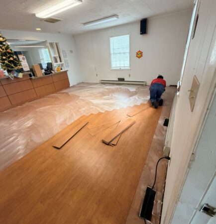 Commercial flooring installation-1